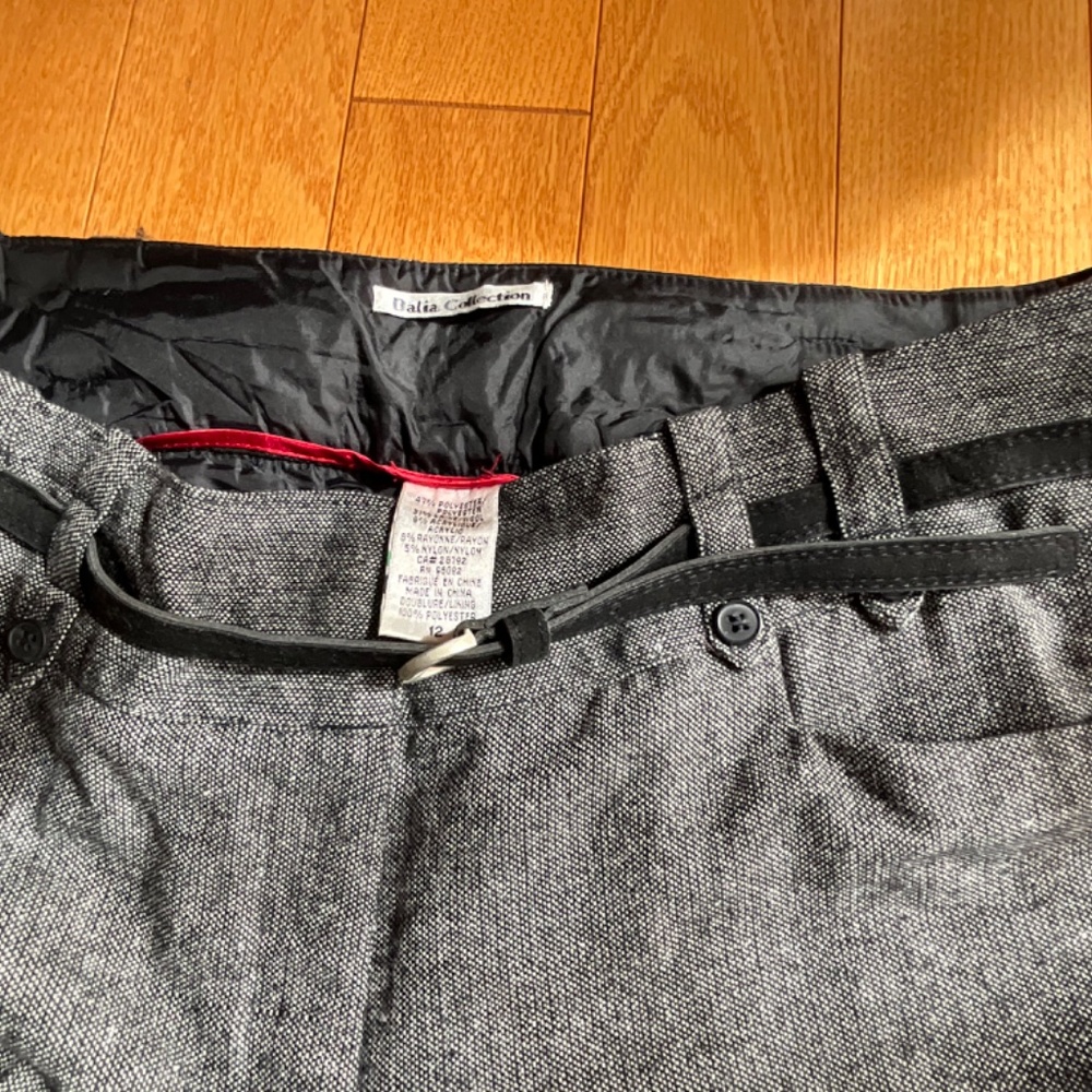 NWOT Dalia Collection Fully Lined Pin Dot Black/White women’s trousers Size12 - Picture 4 of 5